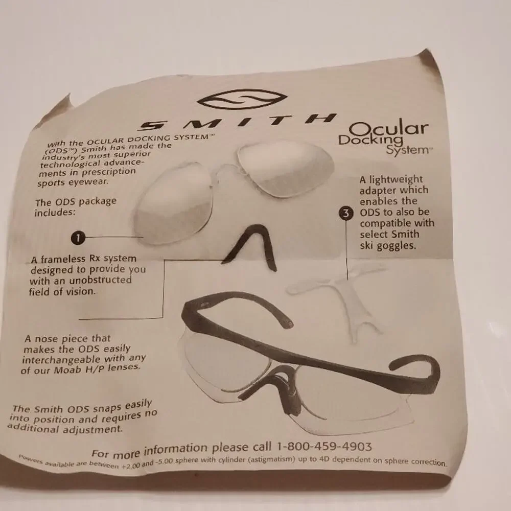 SMITH OCULAR DOCKING SUNGLASSES SYSTEM Case and 2 sets of extra lenses